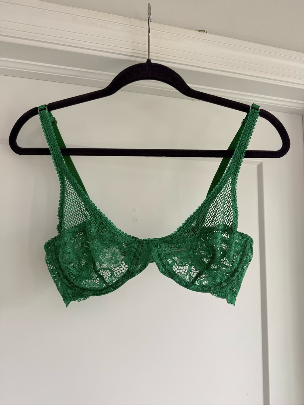 Lonely | Green Lace Underwire Bra - Women Intimates